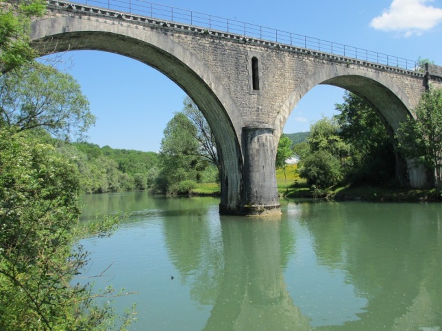 Pont du tacot à Cléron
